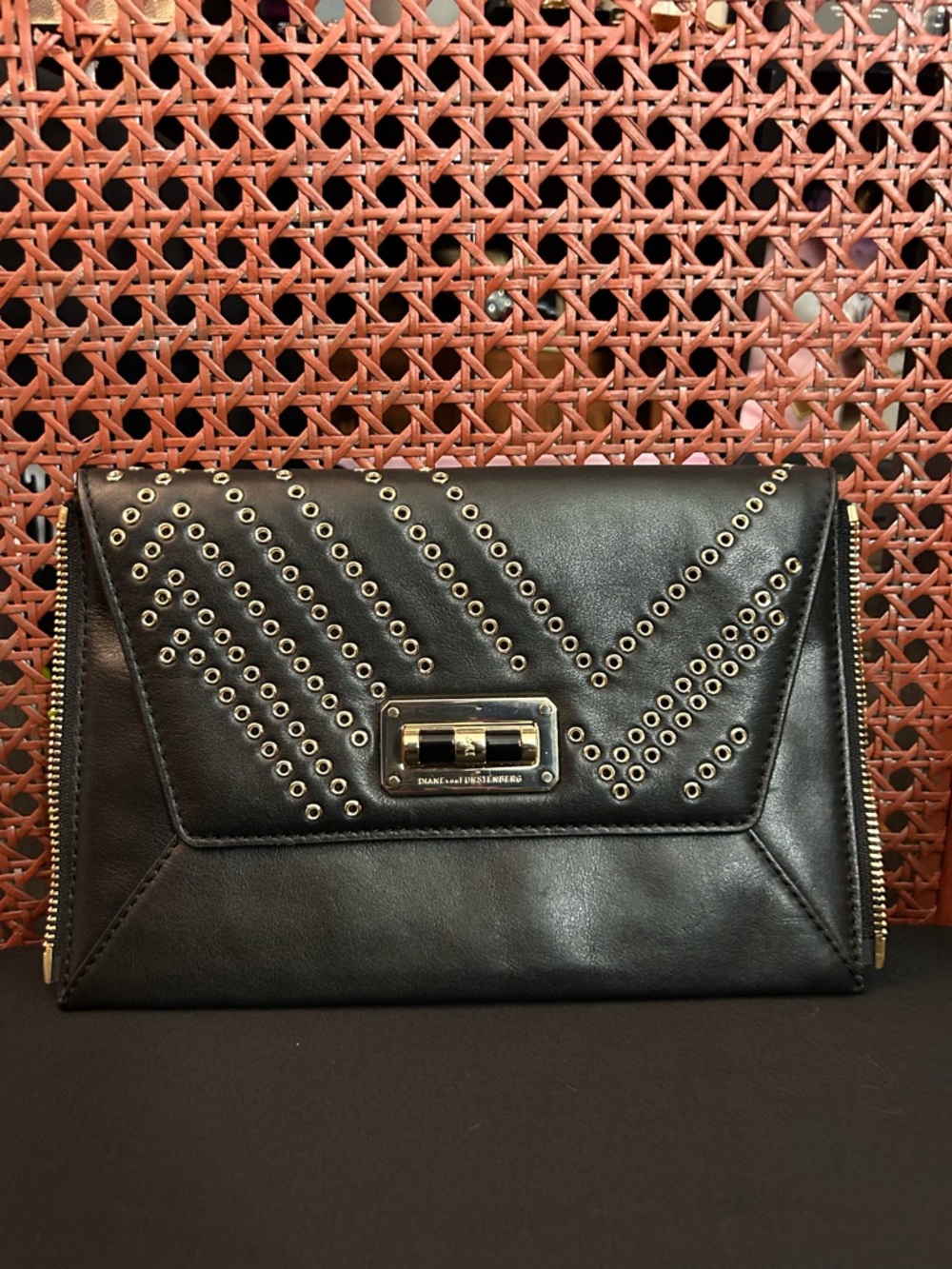 Like New DVF Leather Clutch